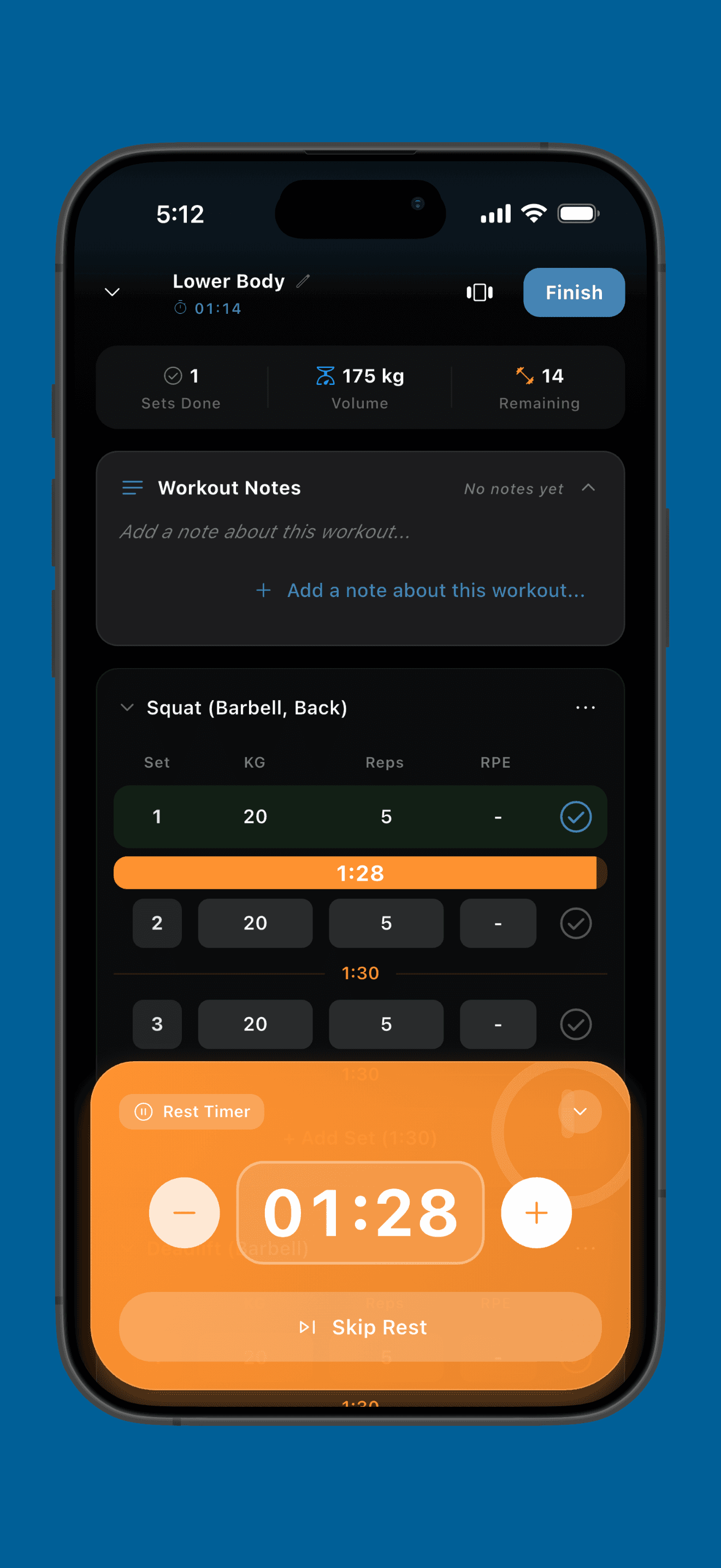 Tempo App Interface 2