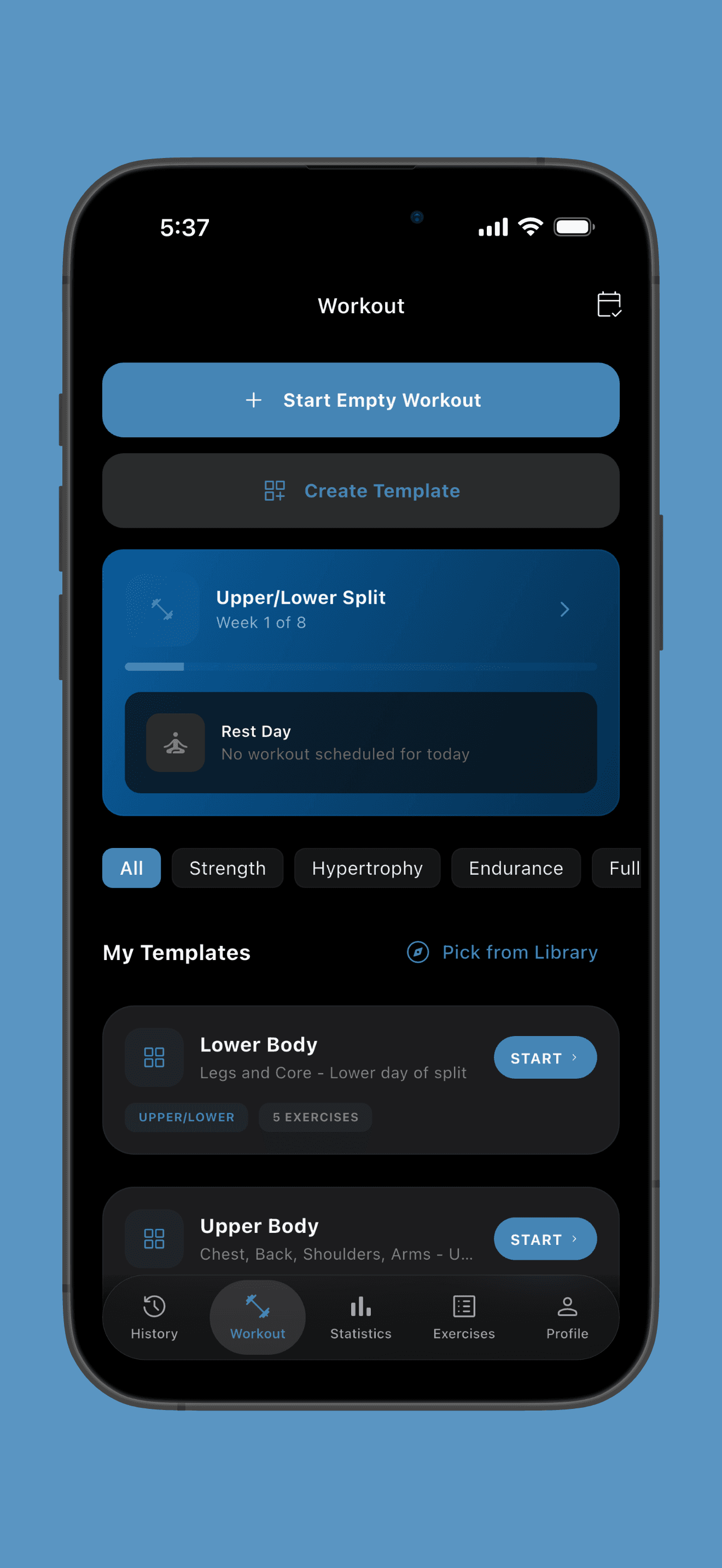 Tempo App Interface 5